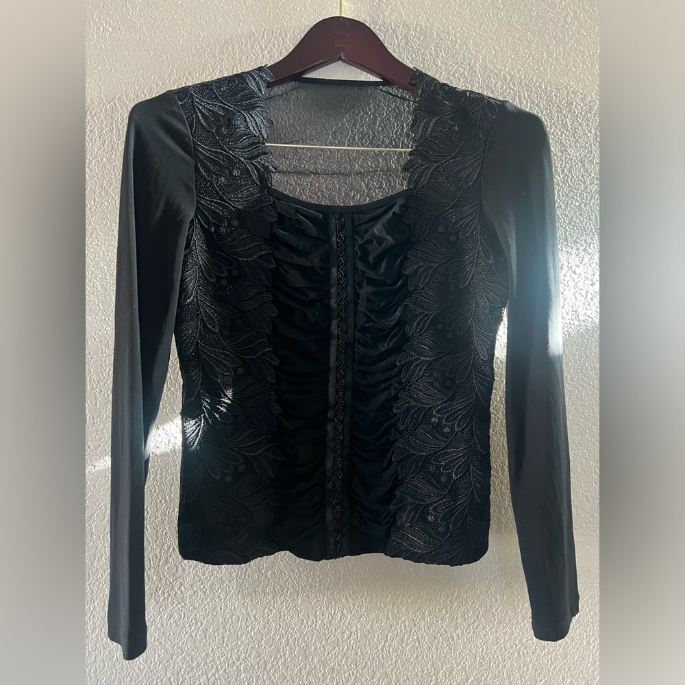 Black Paris Couture Top